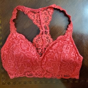 Red bralette